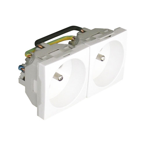 EFAPEL 45191 SBR DOBLE BASE FRANCESA 4 MODULOS Q-45 BLANCO